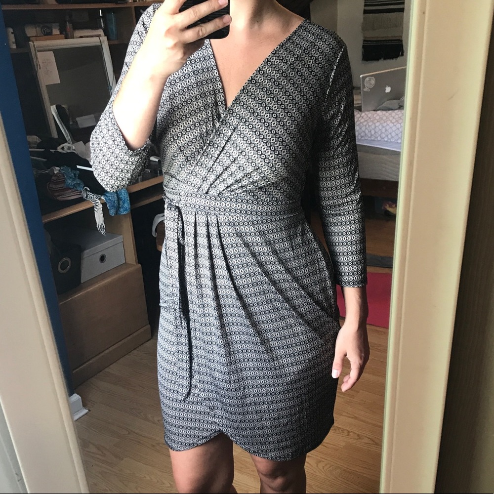 Faux wrap dress